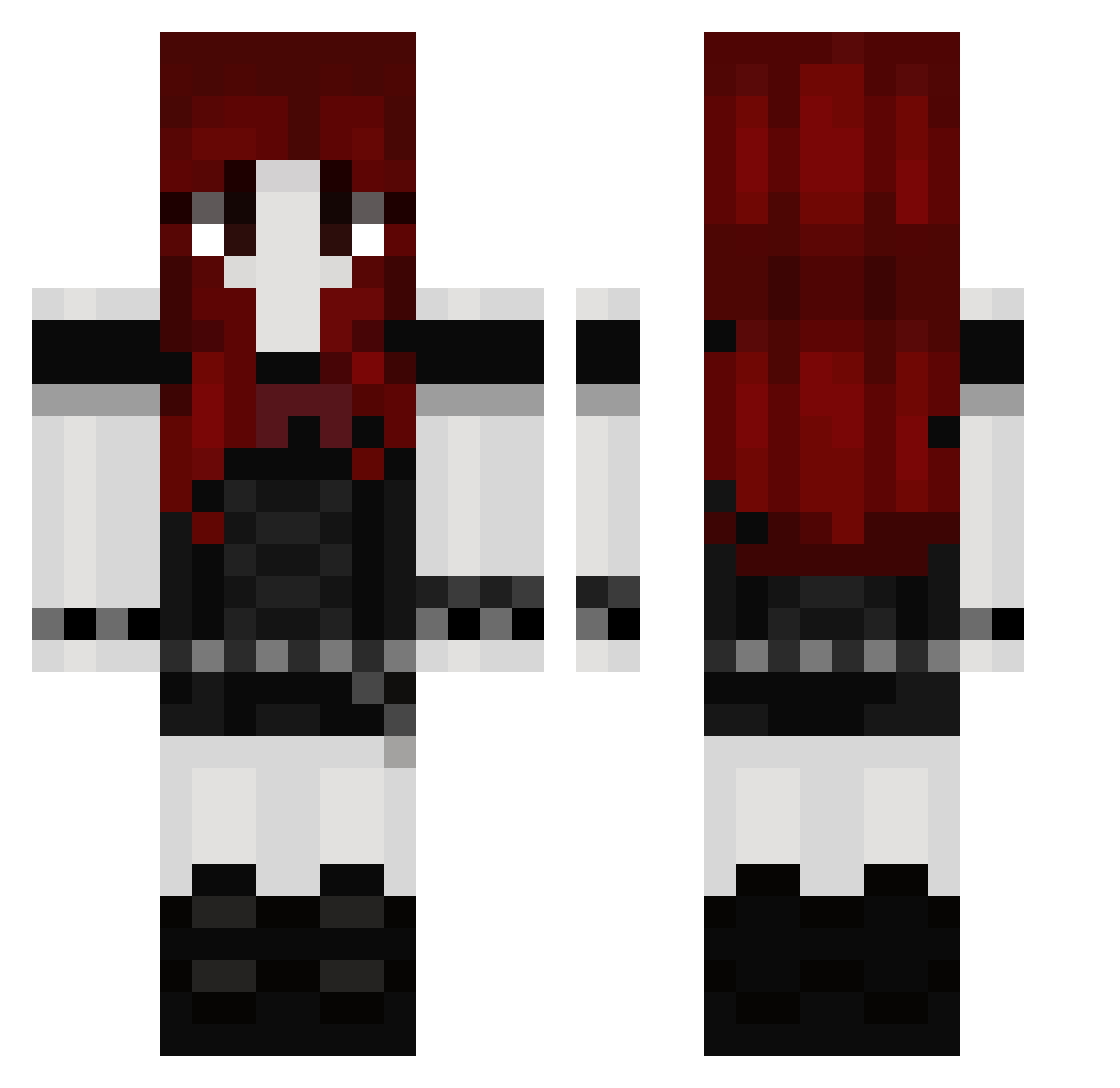 itsazami_ Minecraft skin, front and back view