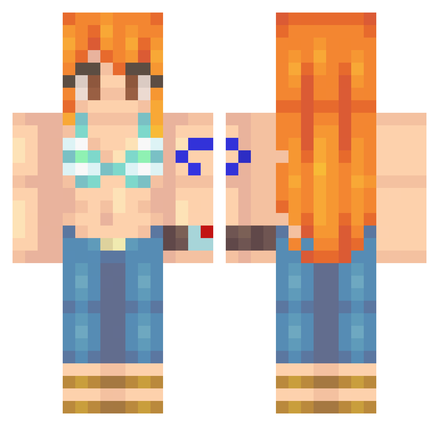 ctl2005 Minecraft skin, front and back view