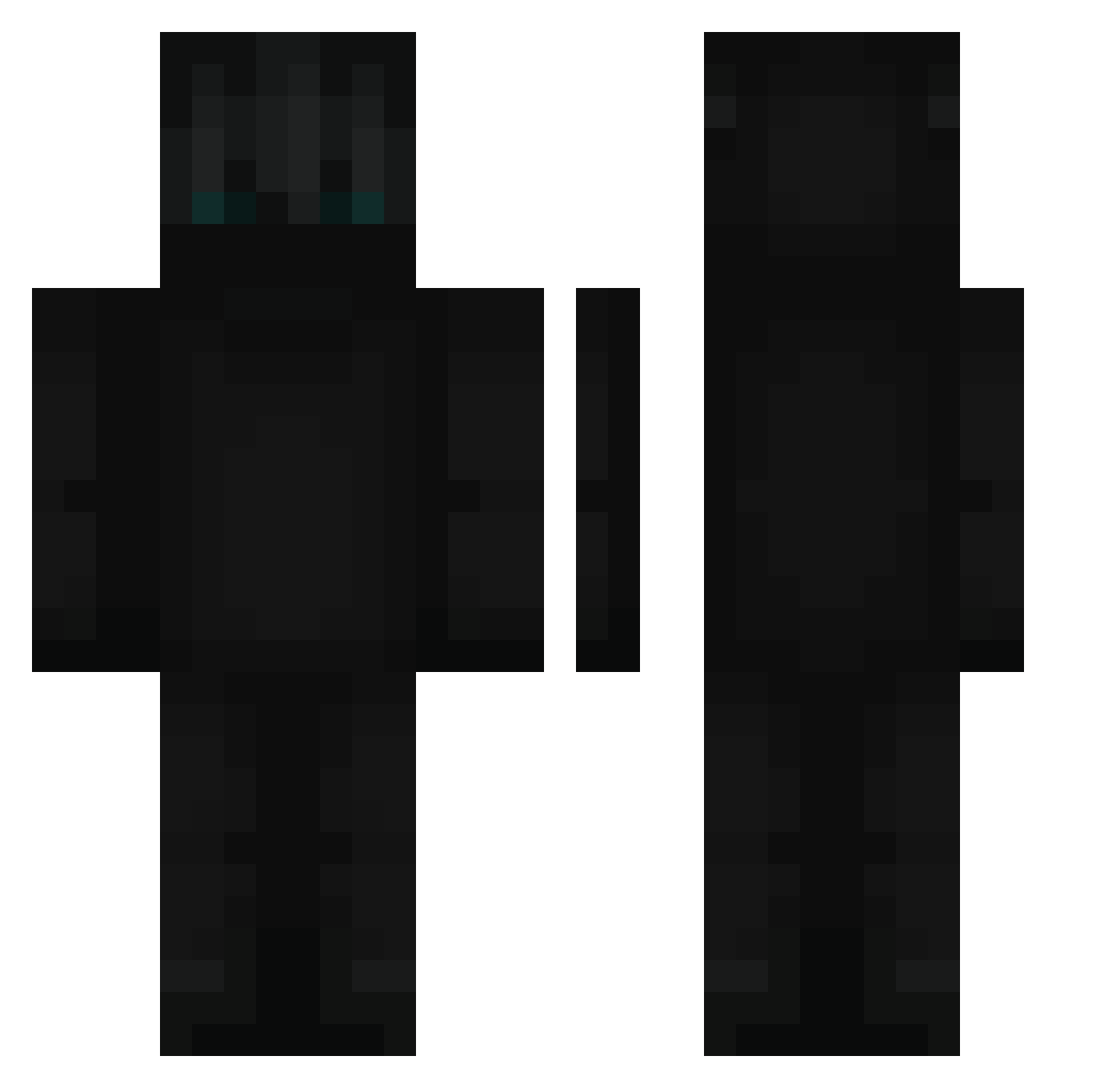 upai Minecraft skin, front and back view