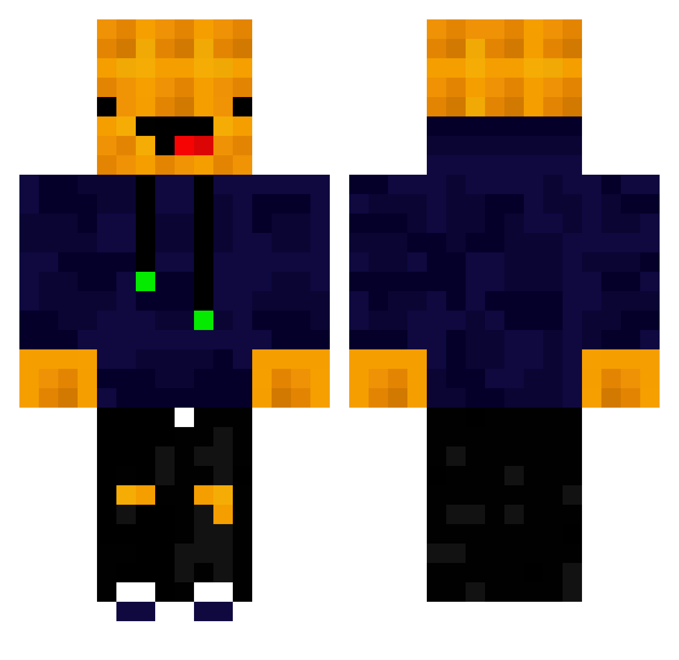 xSkipper_ Minecraft skin, front and back view