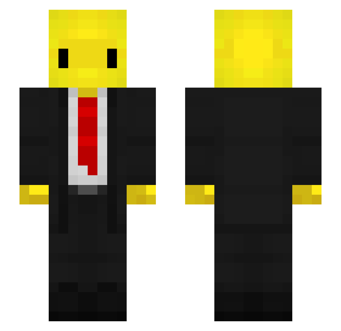 Luigi_303 Minecraft skin, front and back view