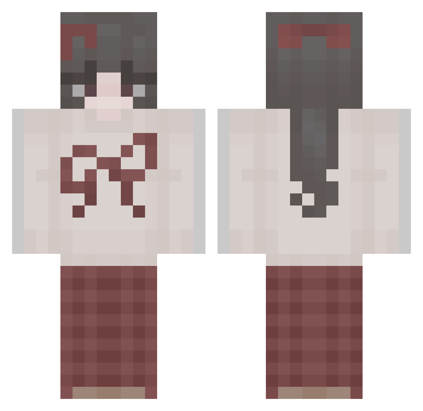 zzxgp_BJHPN Minecraft skin, front and back view