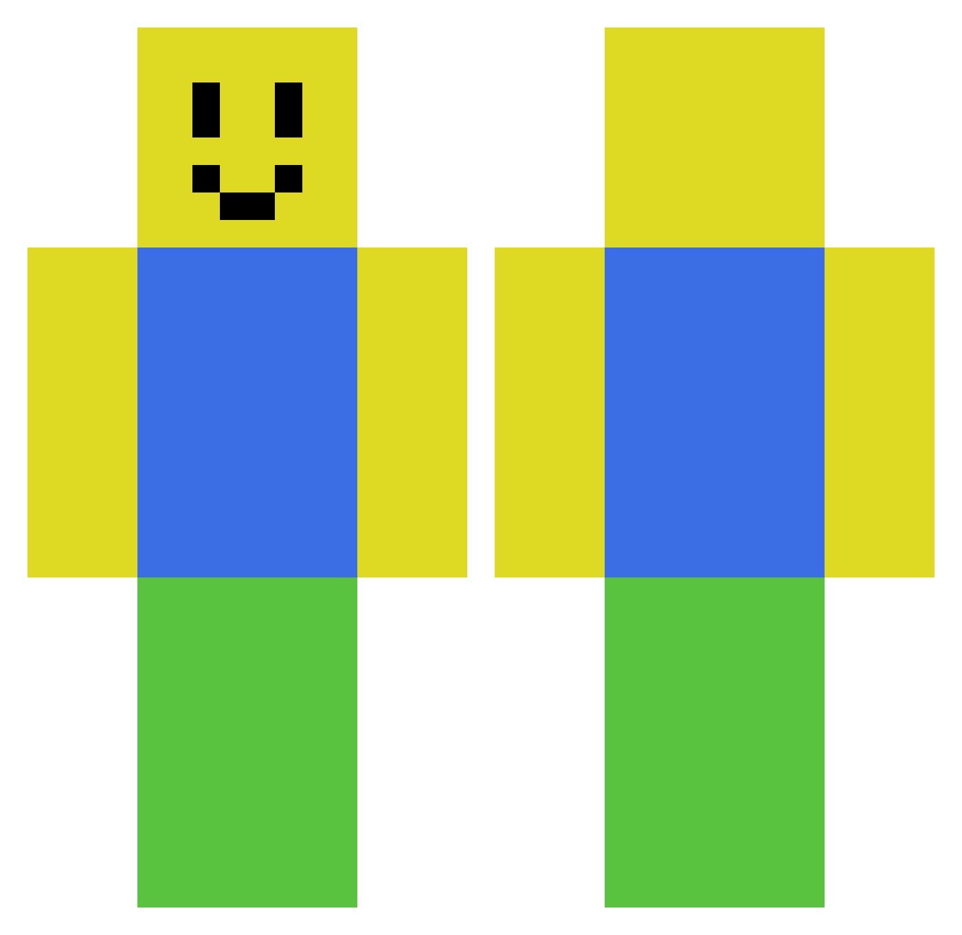 Watizlife Minecraft skin, front and back view