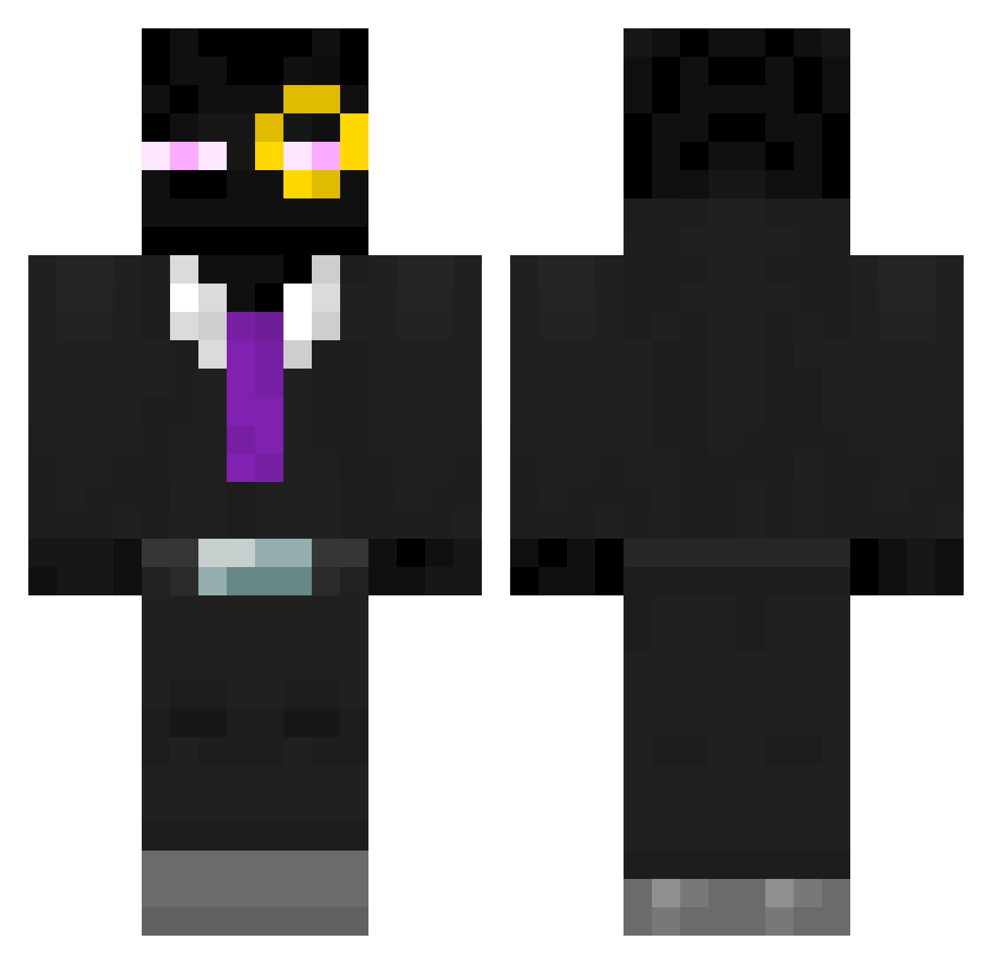 redphantom20622 Minecraft skin, front and back view