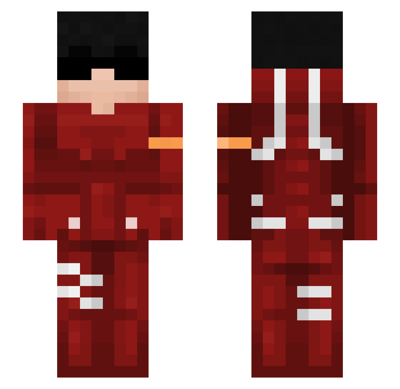 jeremysanchez Minecraft skin, front and back view