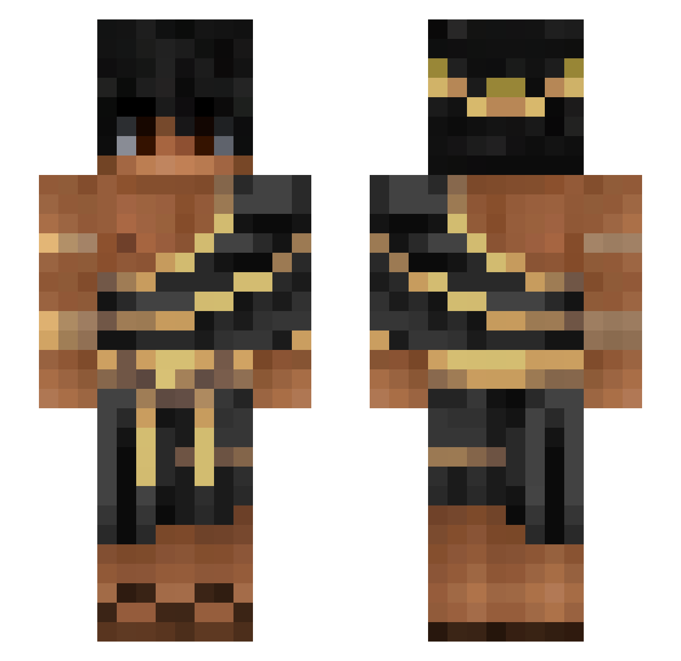 ONIGIRI_ART Minecraft skin, front and back view