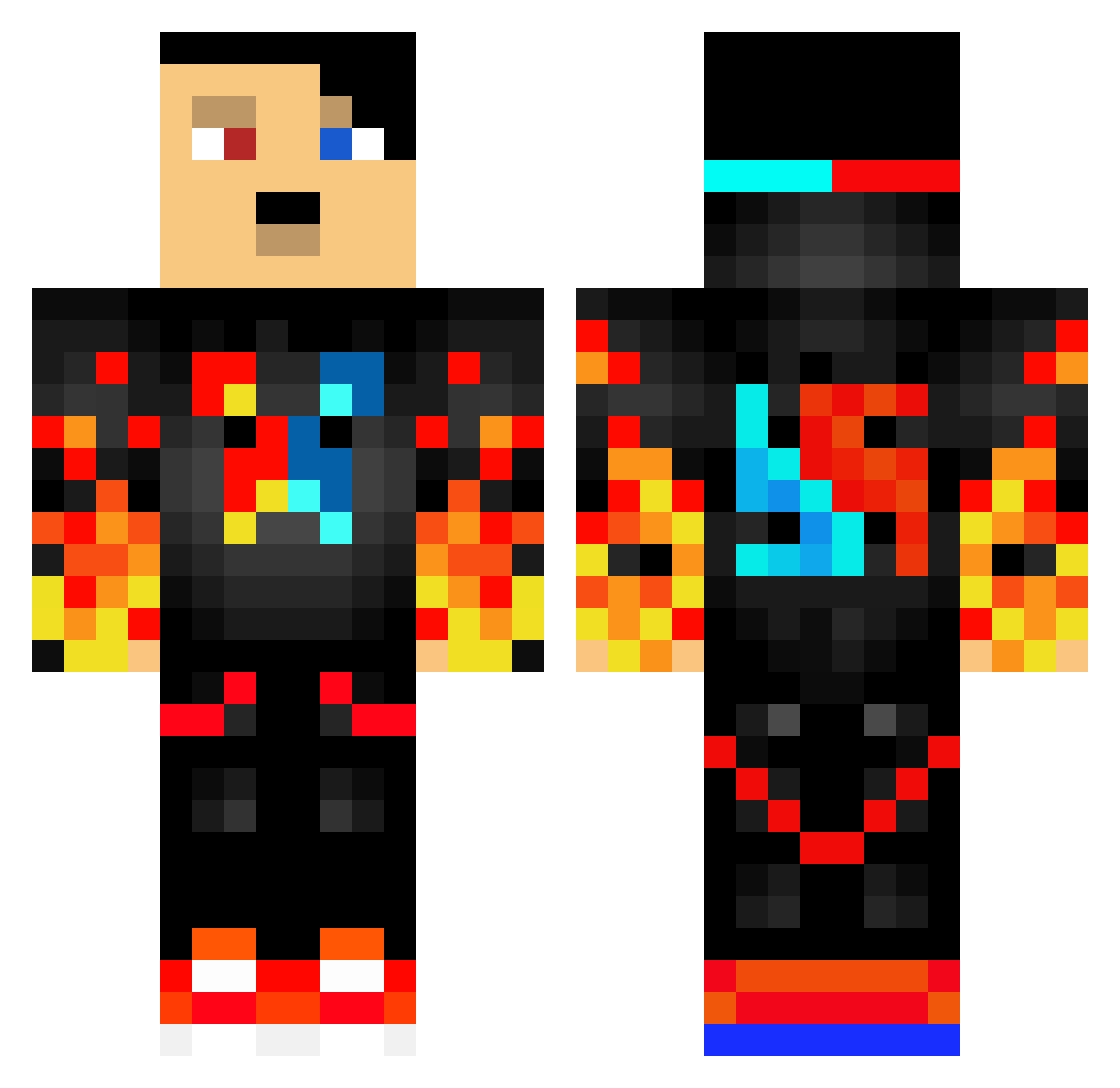 Herodan_16 Minecraft skin, front and back view