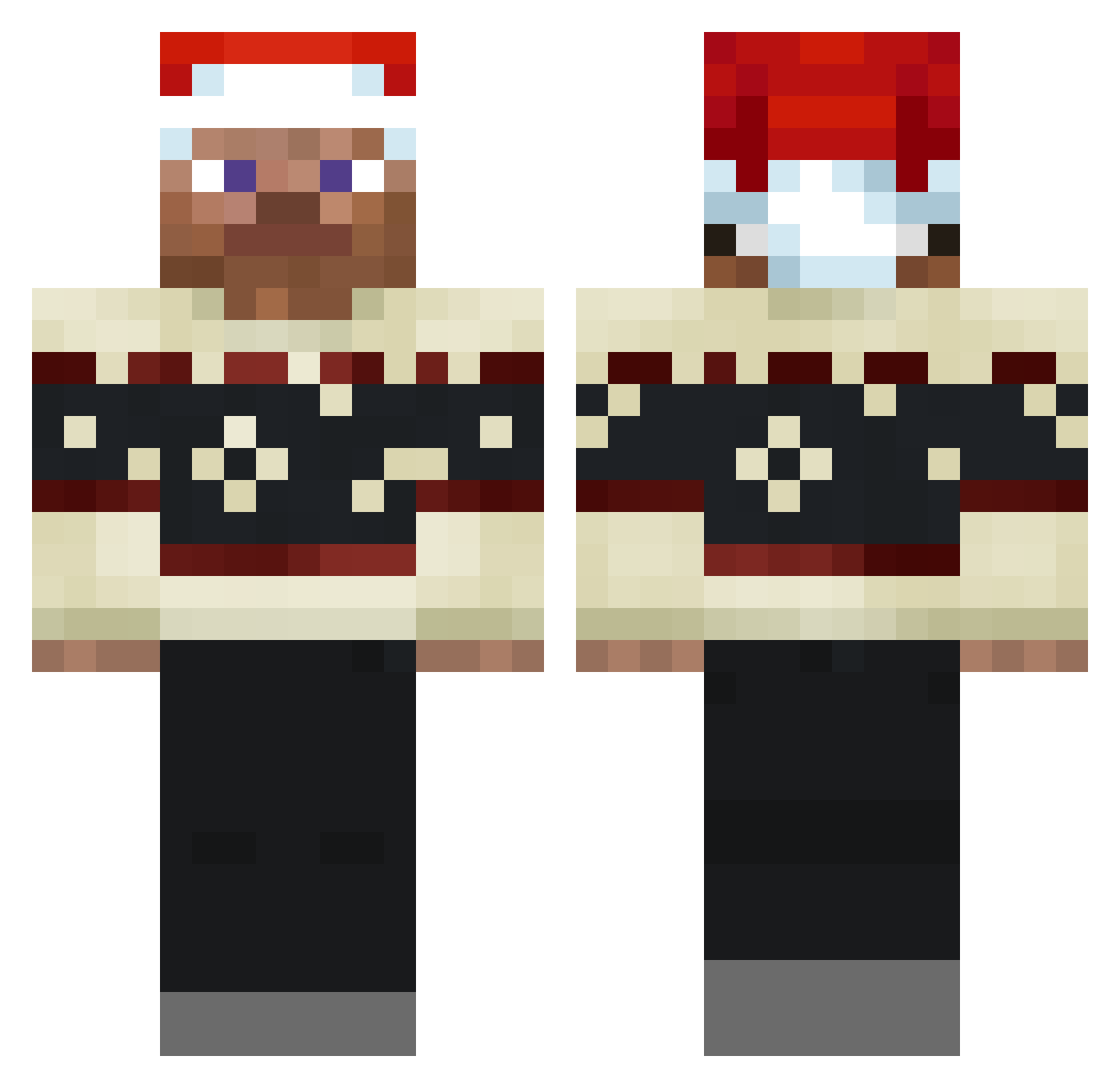 isaiRomero2010 Minecraft skin, front and back view