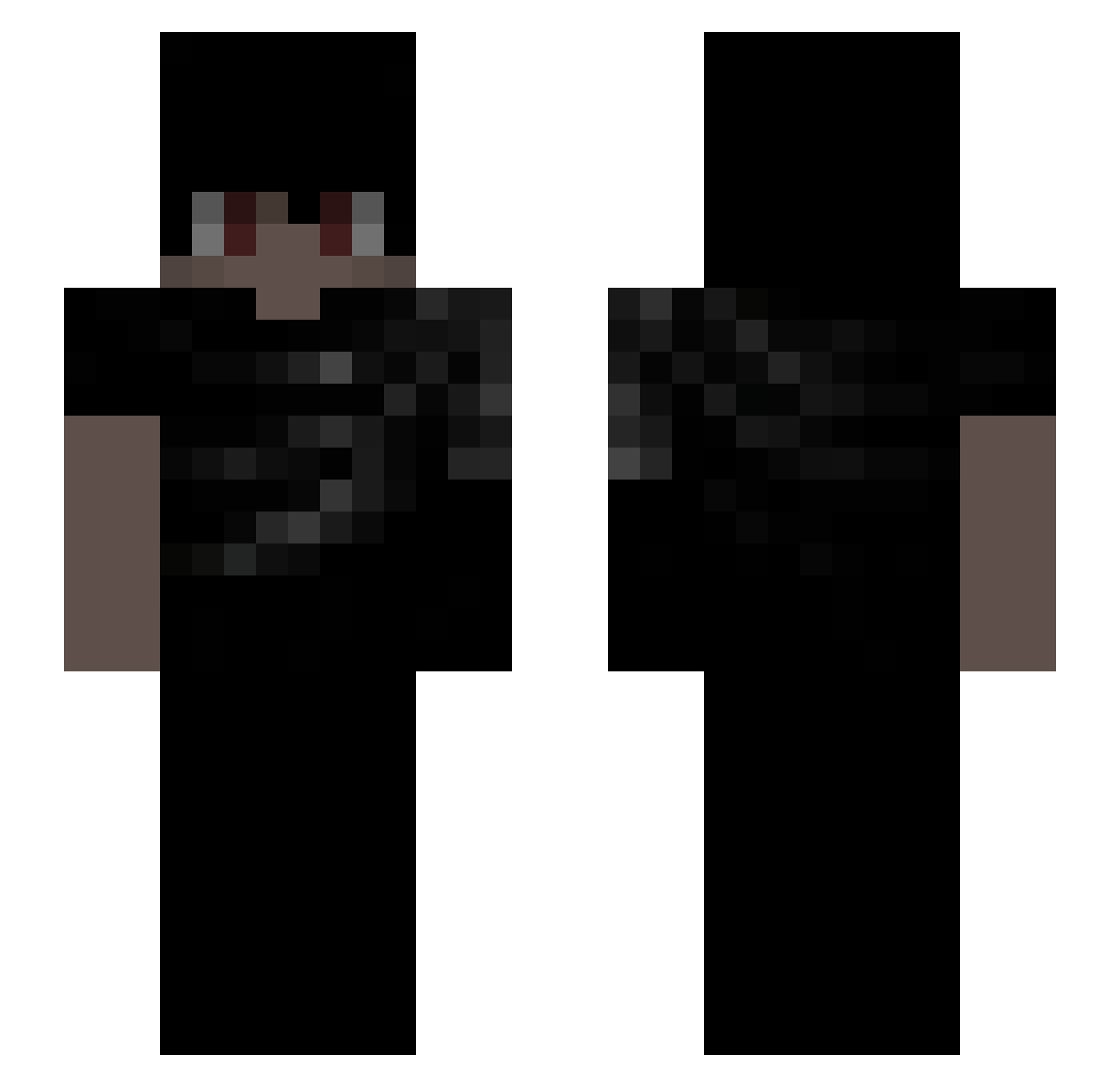 KenshiXZ Minecraft skin, front and back view
