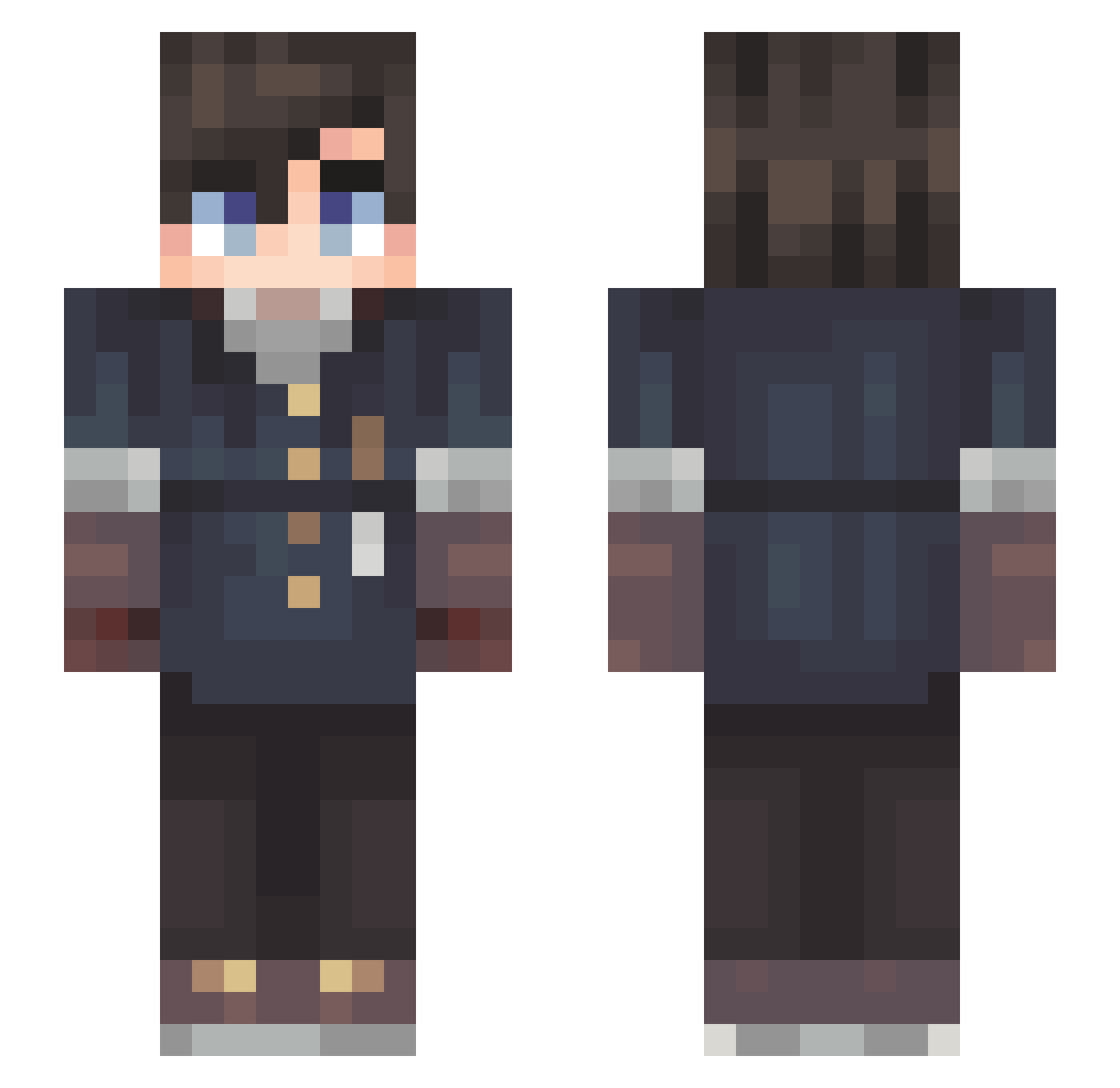 _meboo Minecraft skin, front and back view