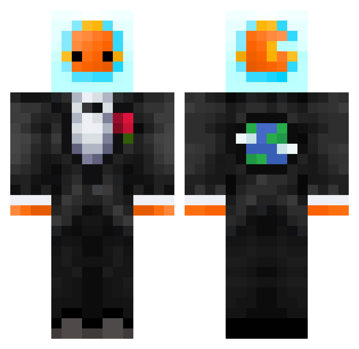 chaggi3 Minecraft skin, front and back view