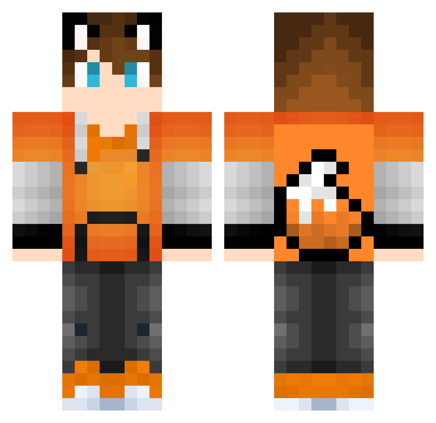 esuzus Minecraft skin, front and back view