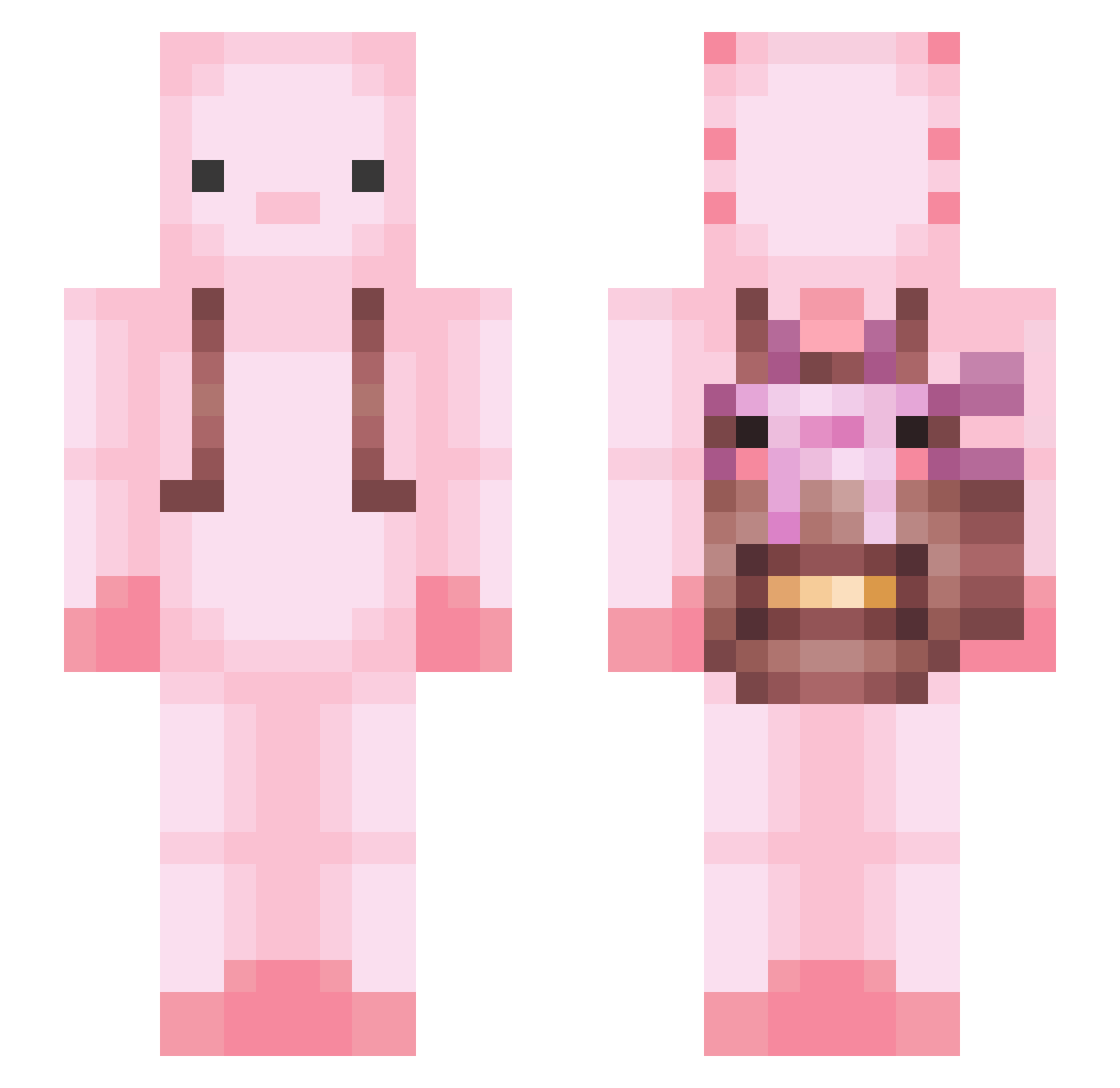King_1217 Minecraft skin, front and back view