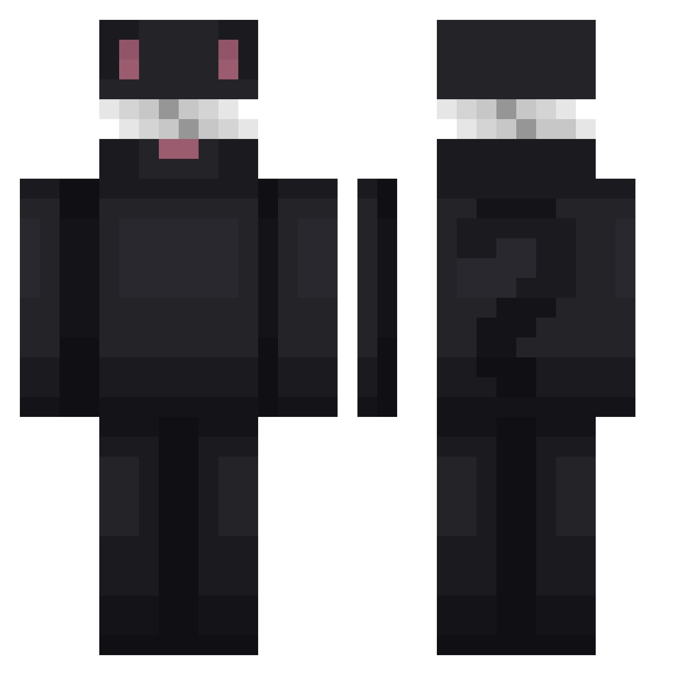 Thebaldestbirdd Minecraft skin, front and back view