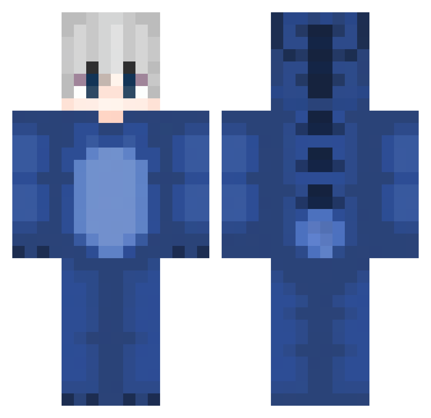 CaiqS_ Minecraft skin, front and back view