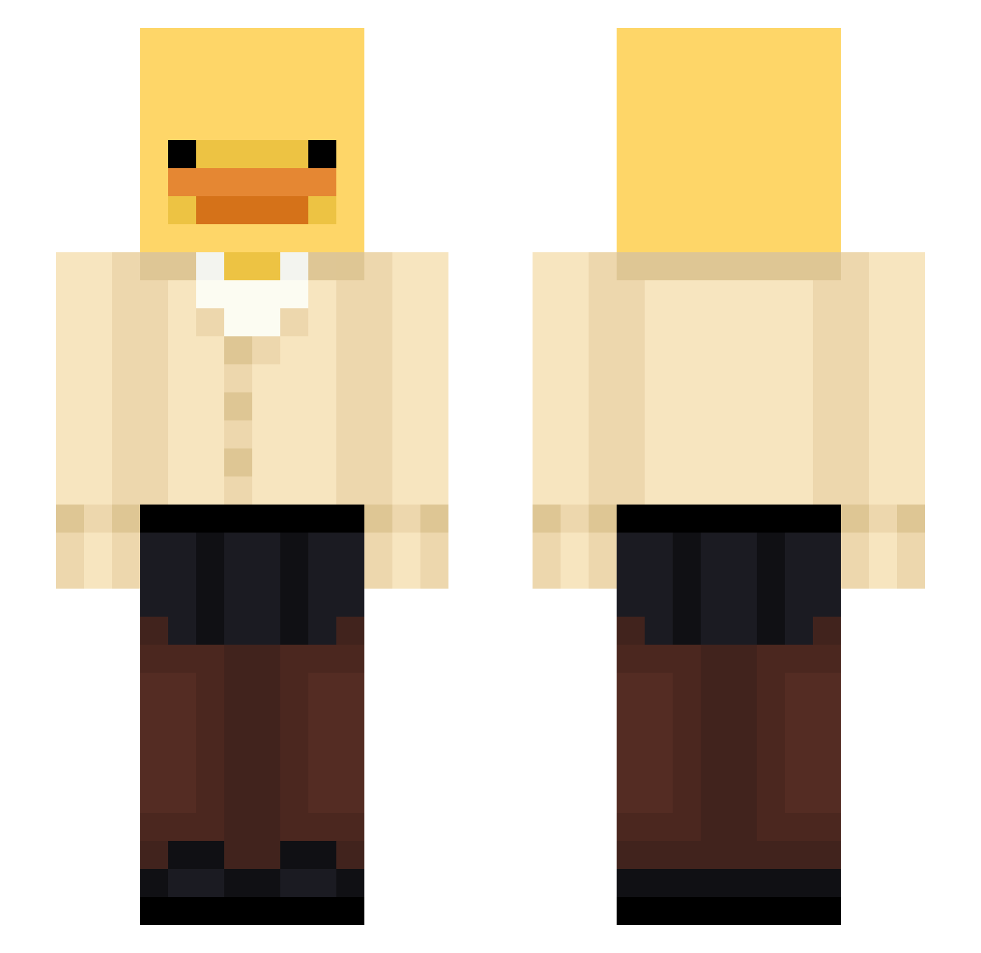 SkinEditor Minecraft skin, front and back view