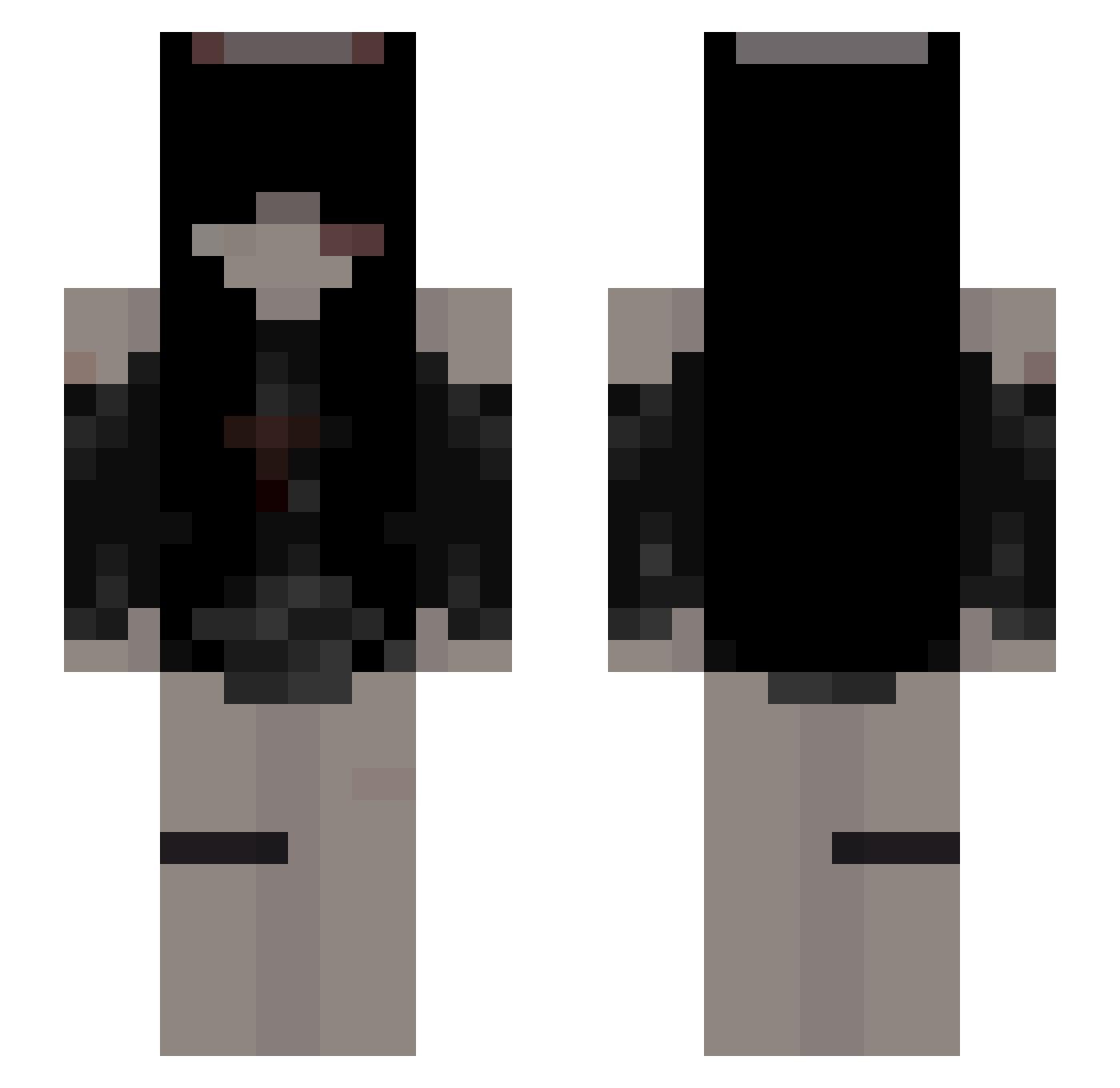 Zayx__ Minecraft skin, front and back view