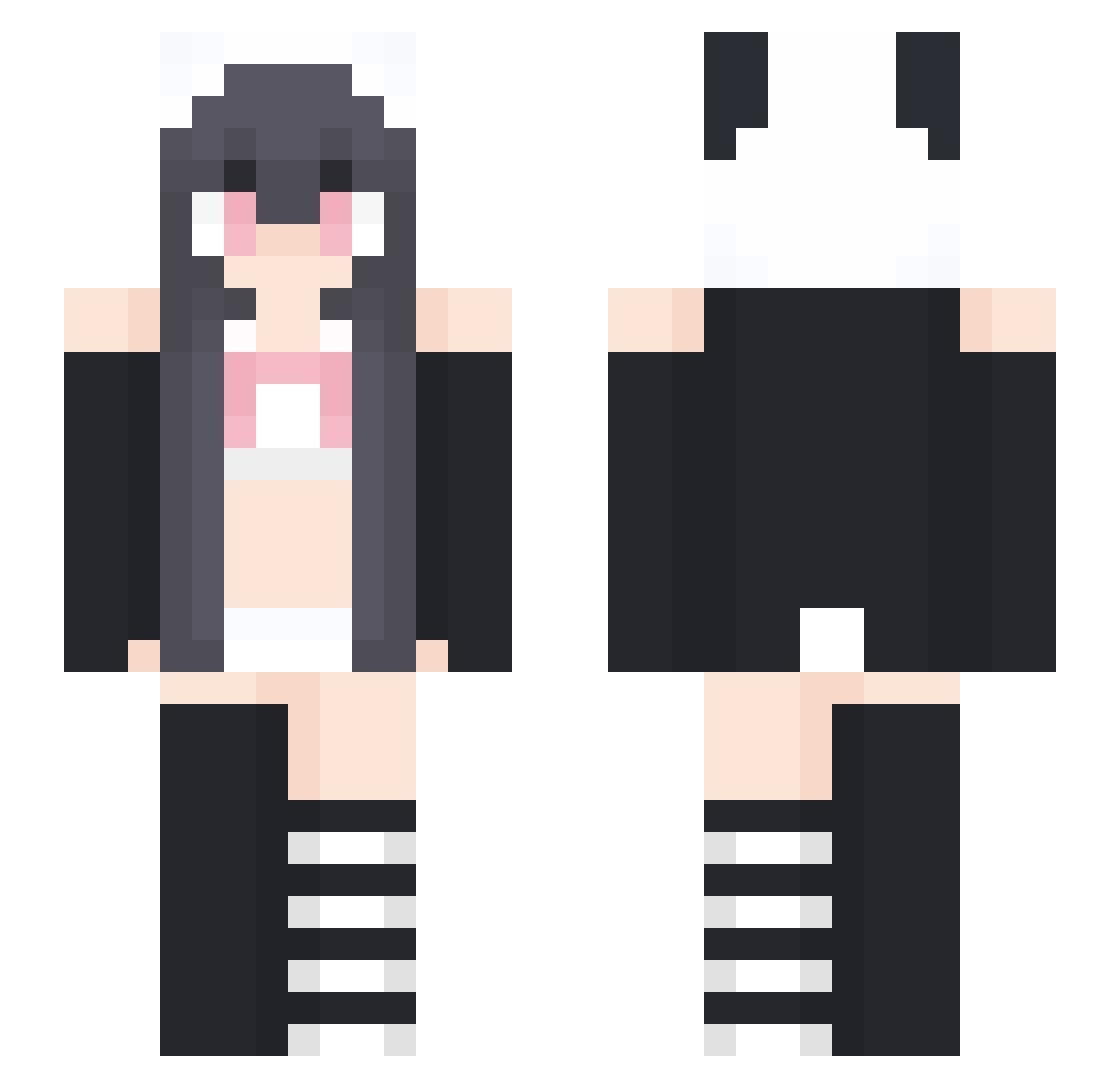flancaik Minecraft skin, front and back view