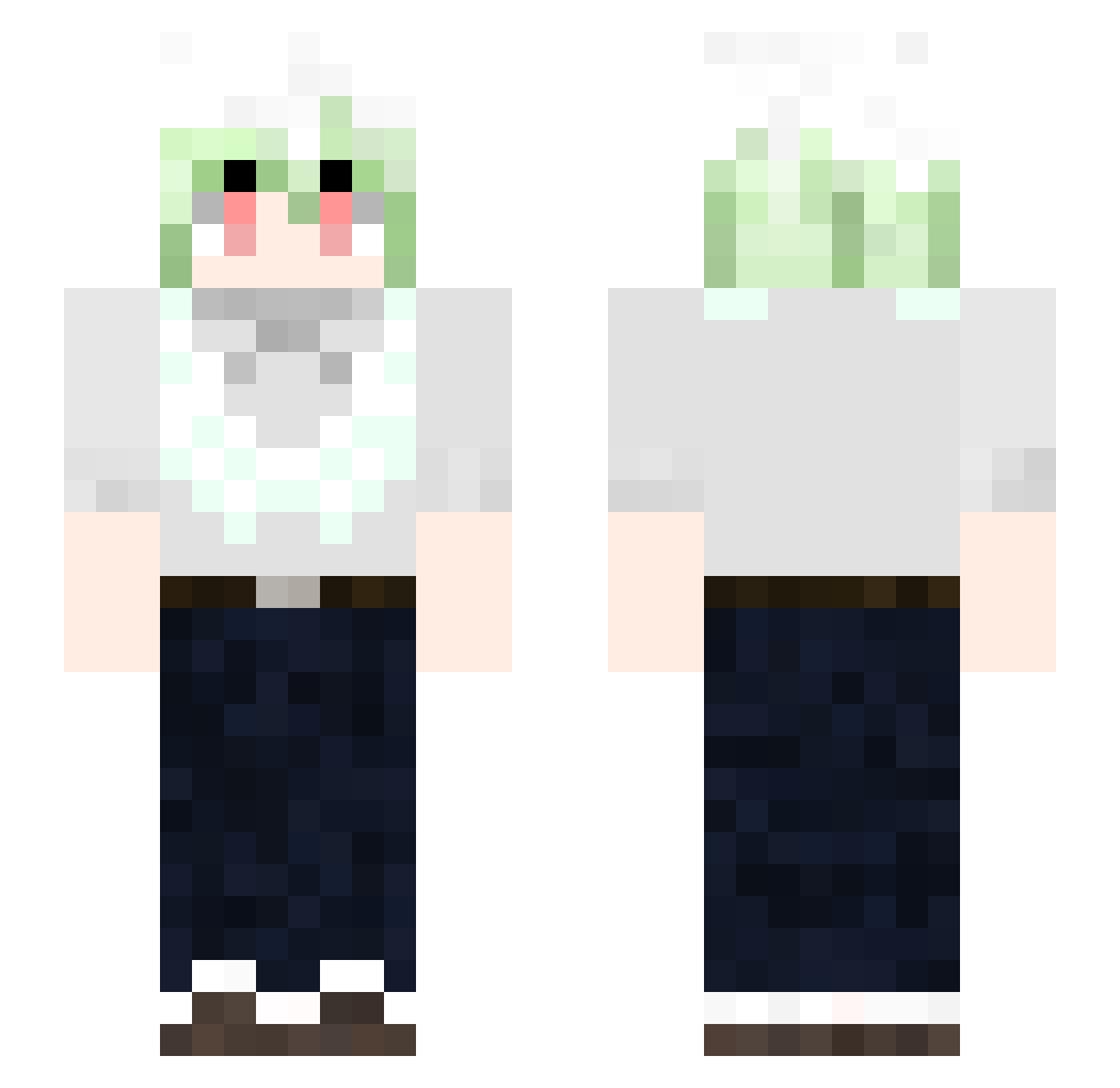 Torka_Owo Minecraft skin, front and back view