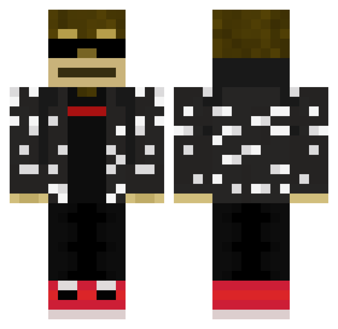 comedicgeniuses Minecraft skin, front and back view