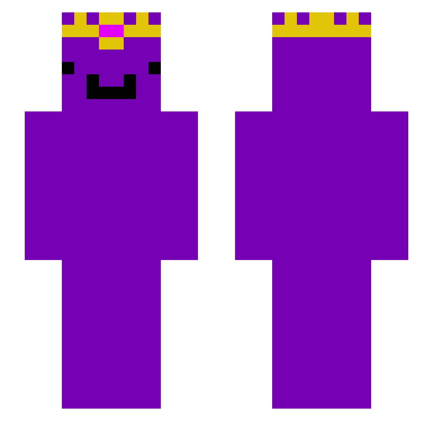 Stary_lol Minecraft skin, front and back view