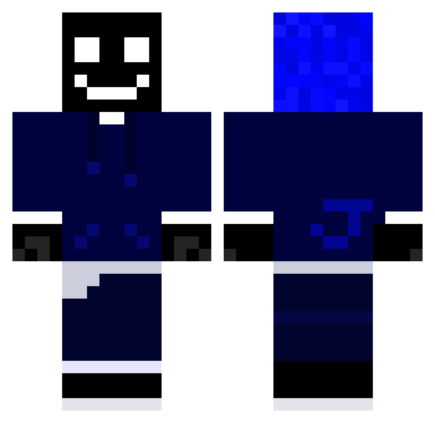Joshua18Bradipo Minecraft skin, front and back view