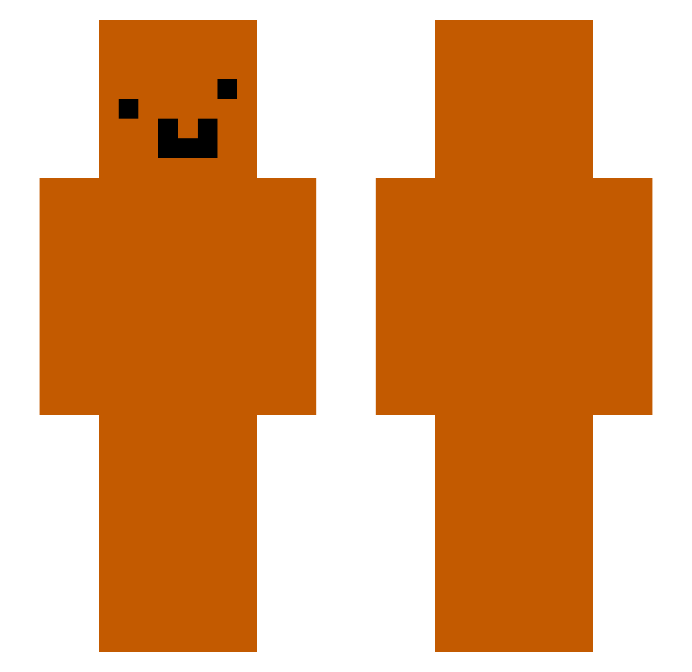 Janek070707 Minecraft skin, front and back view
