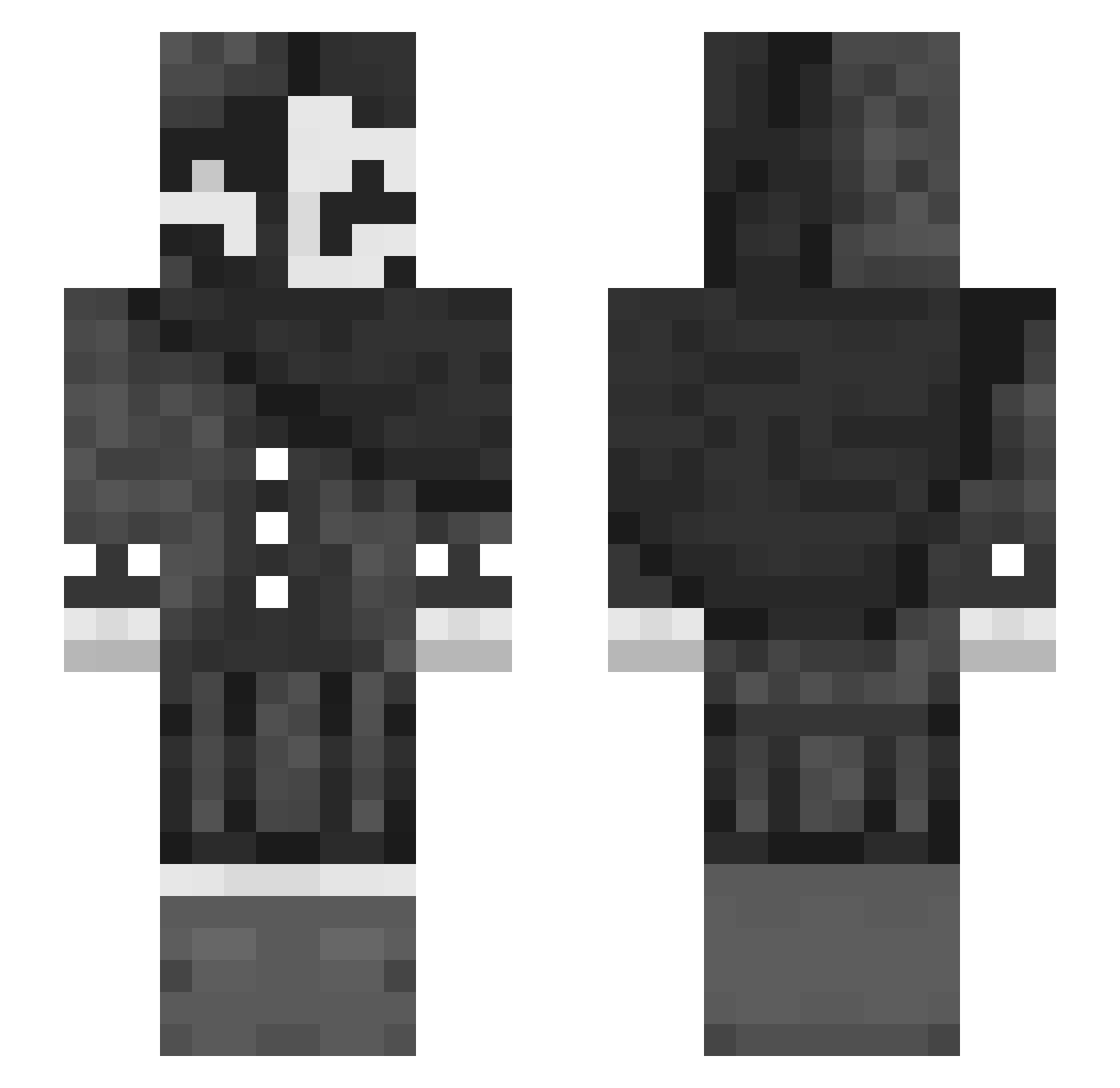 divinebloom Minecraft skin, front and back view