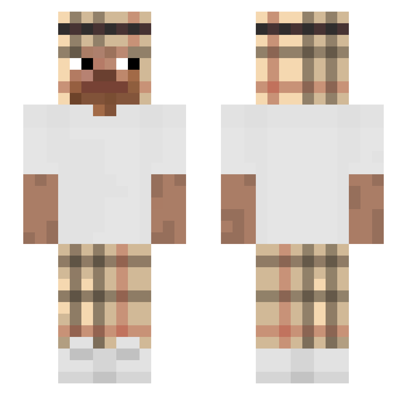 KamlovMurhkvendo Minecraft skin, front and back view