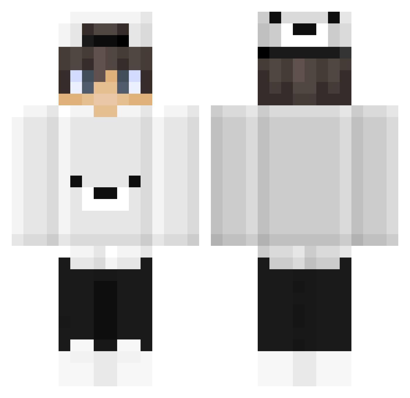 DannyCopies Minecraft skin, front and back view