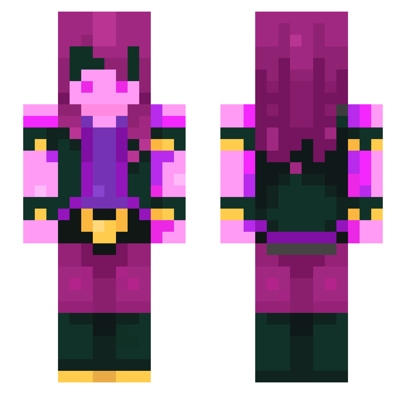 Twilight115 Minecraft skin, front and back view
