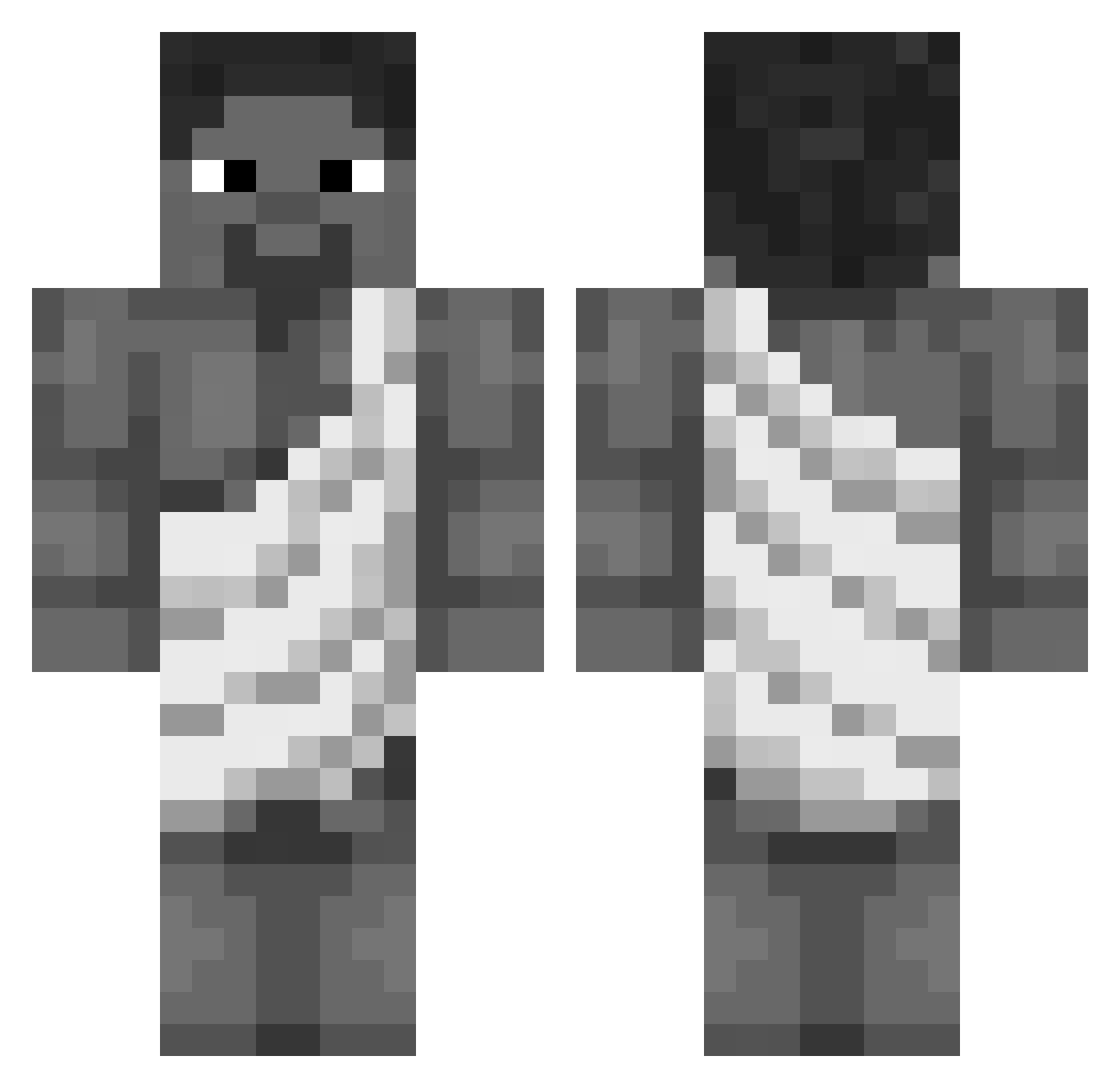 Arthur6990 Minecraft skin, front and back view