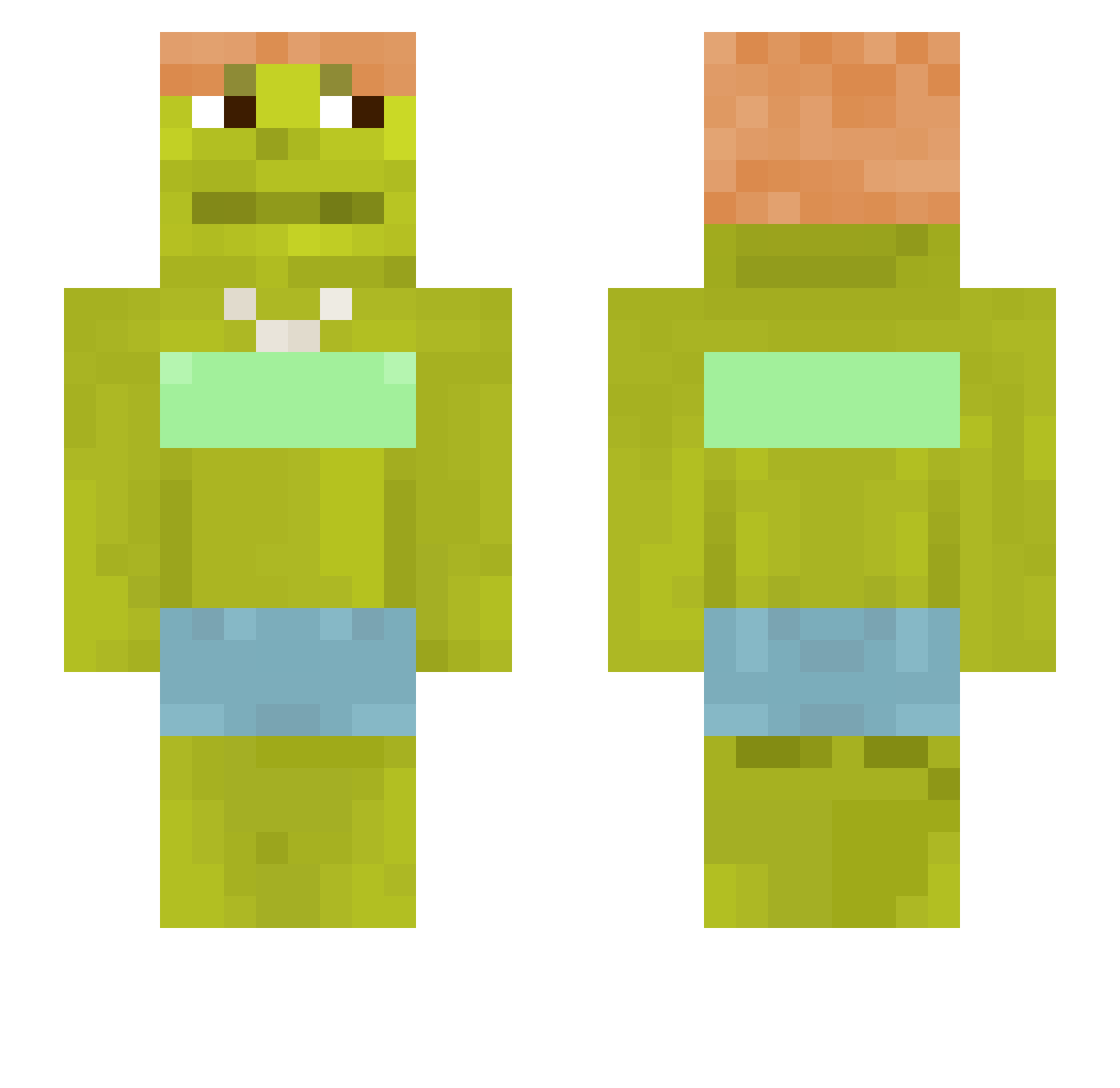 TheSuperGoat481 Minecraft skin, front and back view