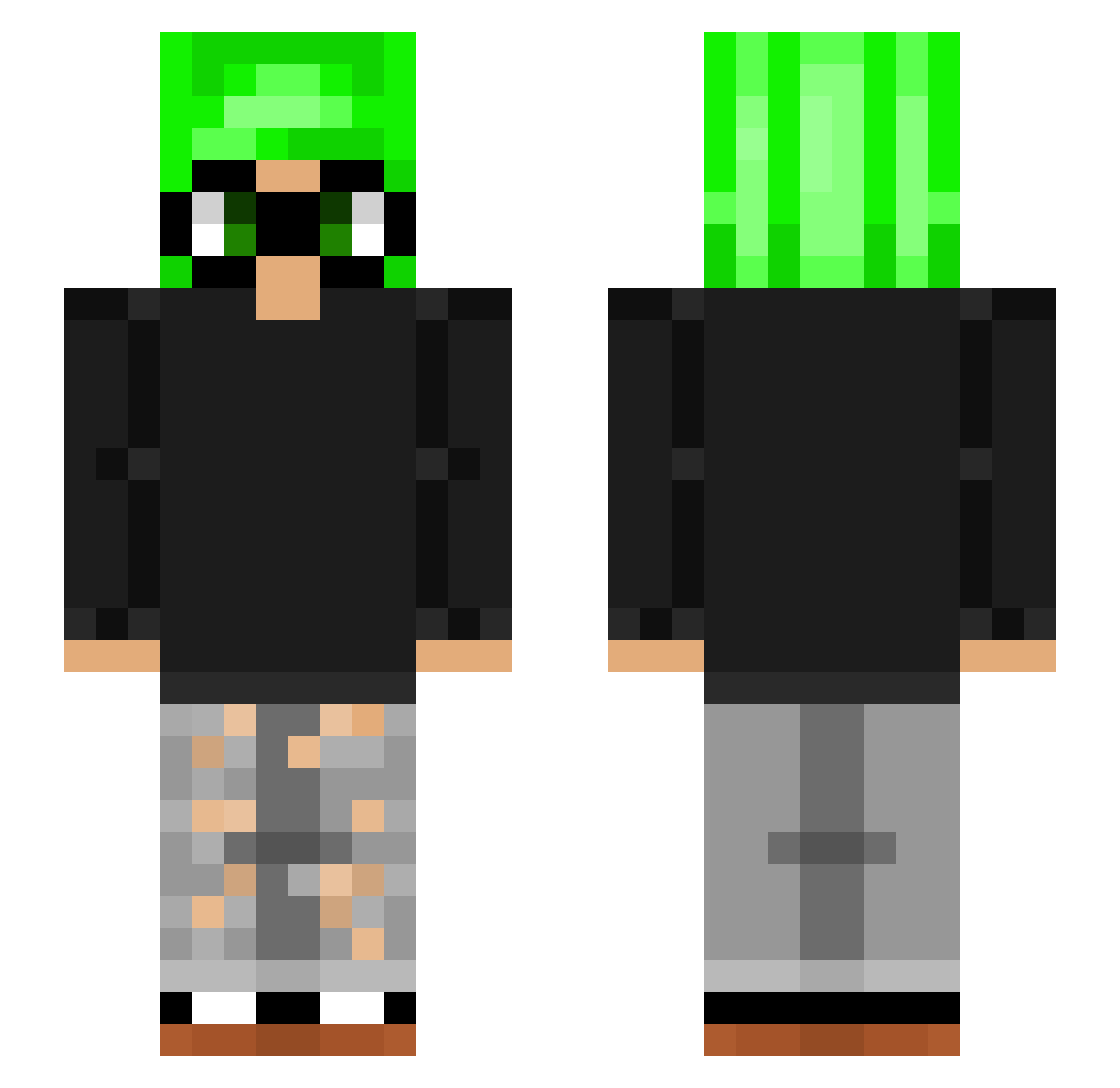 kidohiro_ Minecraft skin, front and back view