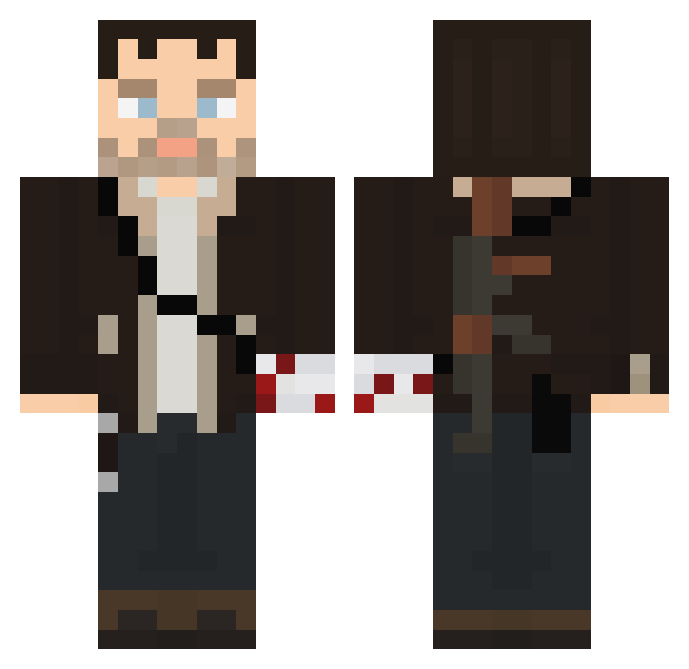 ULTRASLAN1128 Minecraft skin, front and back view