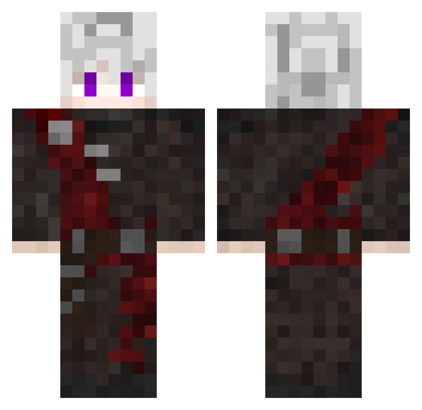 Erinn Minecraft skin, front and back view