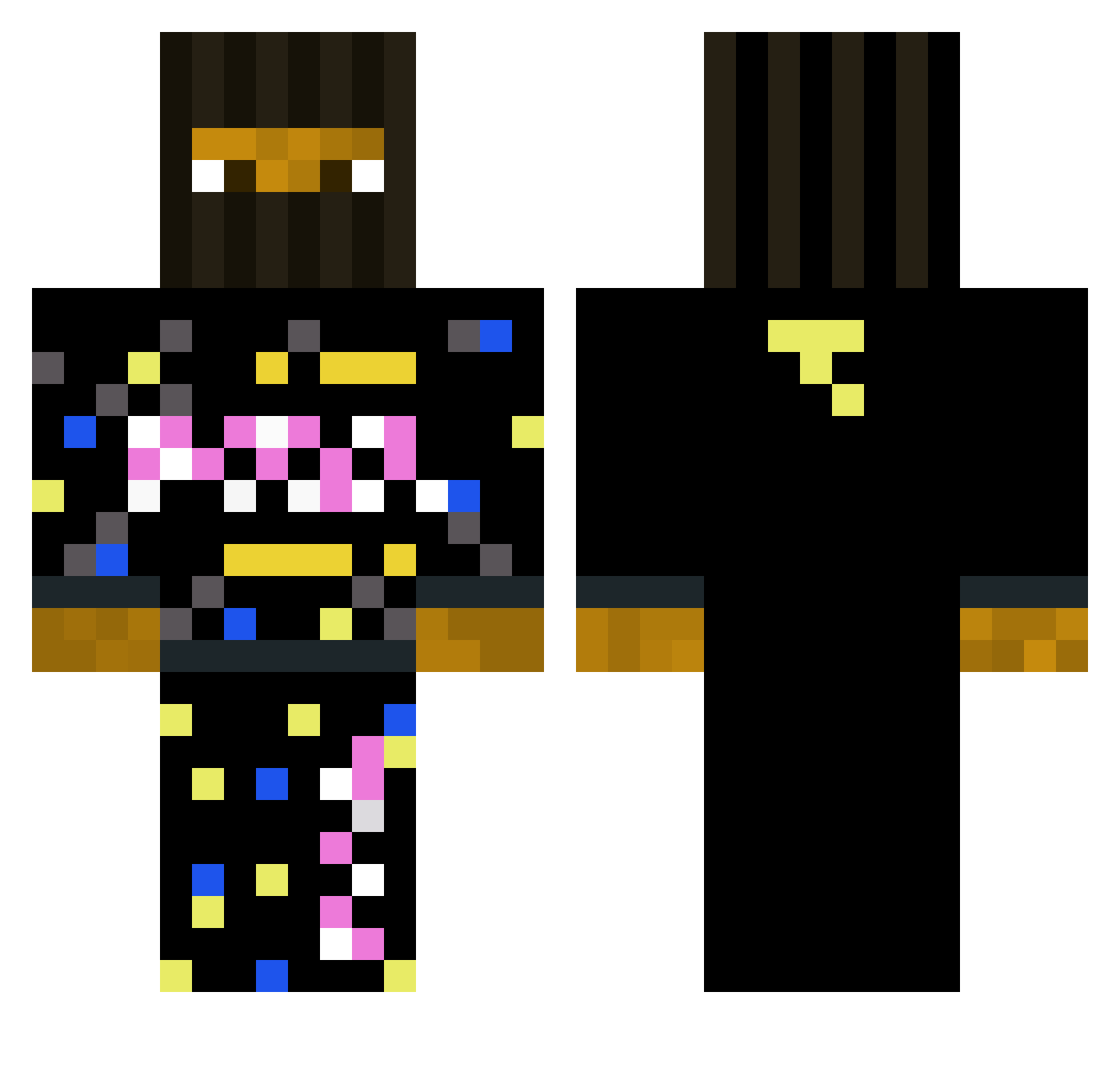 Xx_MadMike_xX Minecraft skin, front and back view