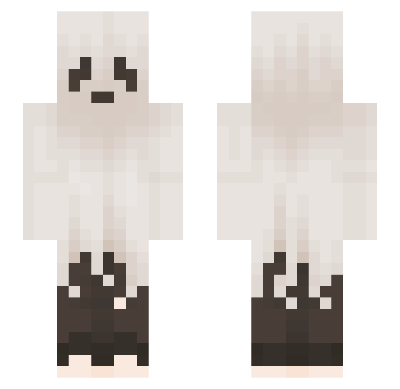 gasterman1123 Minecraft skin, front and back view
