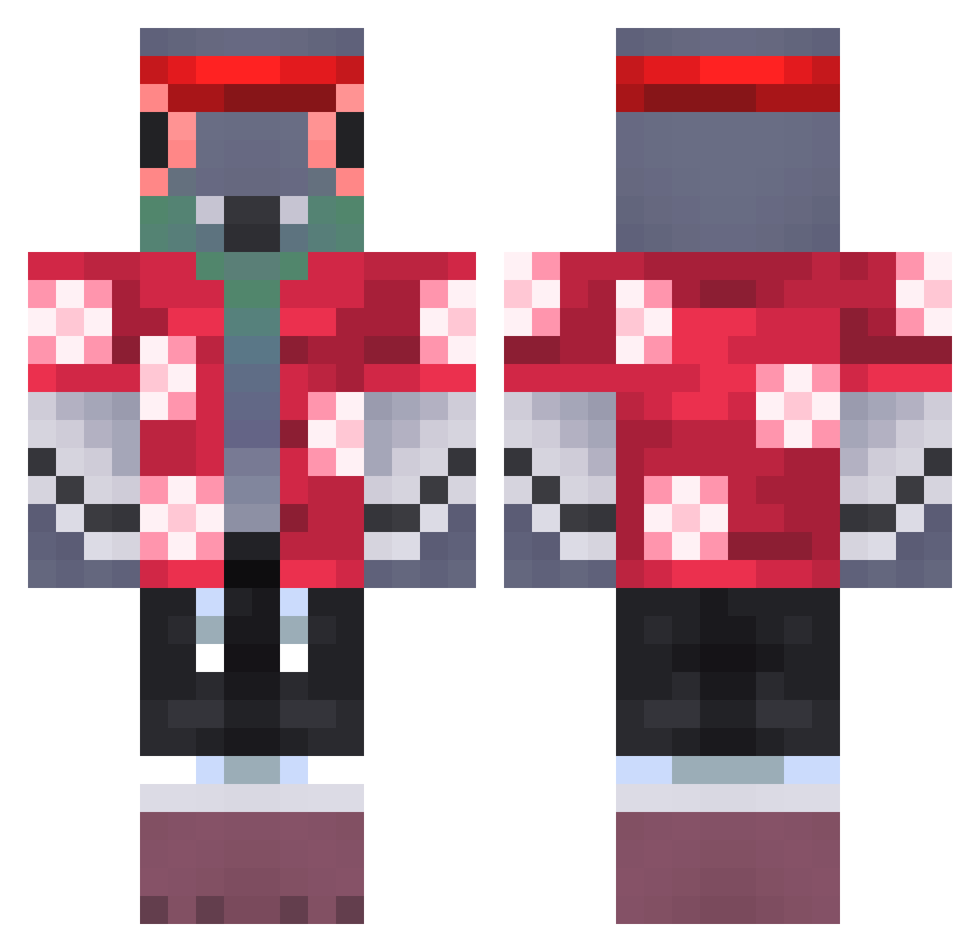 4zl_w_koszyku Minecraft skin, front and back view