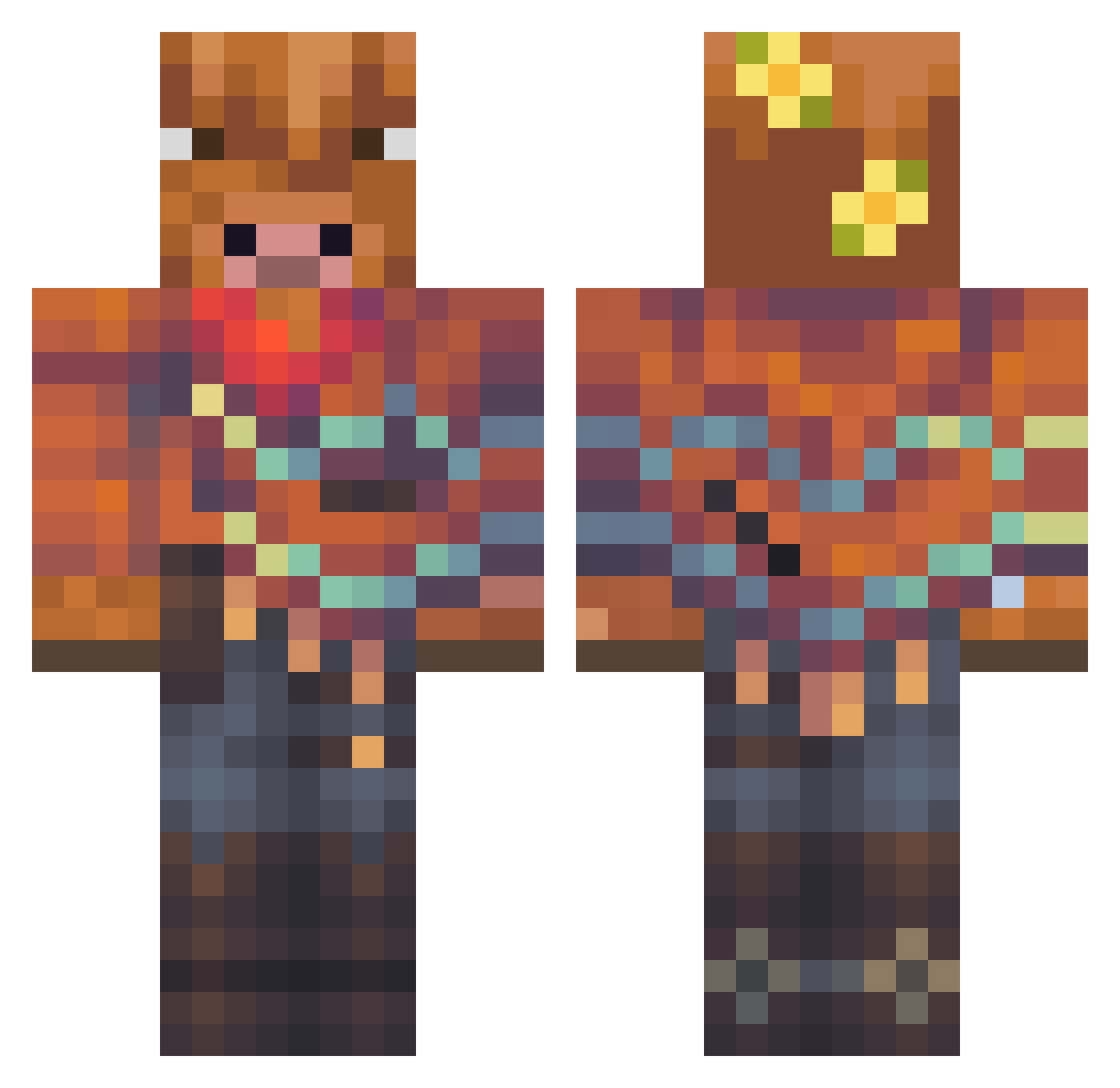 talontheslayer04 Minecraft skin, front and back view