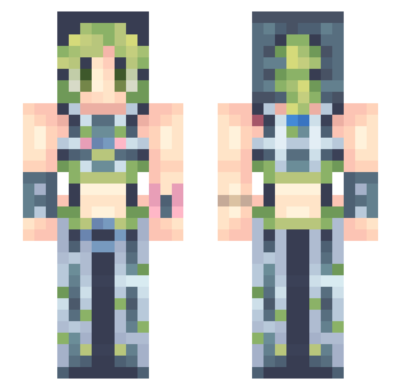 joiful_ Minecraft skin, front and back view