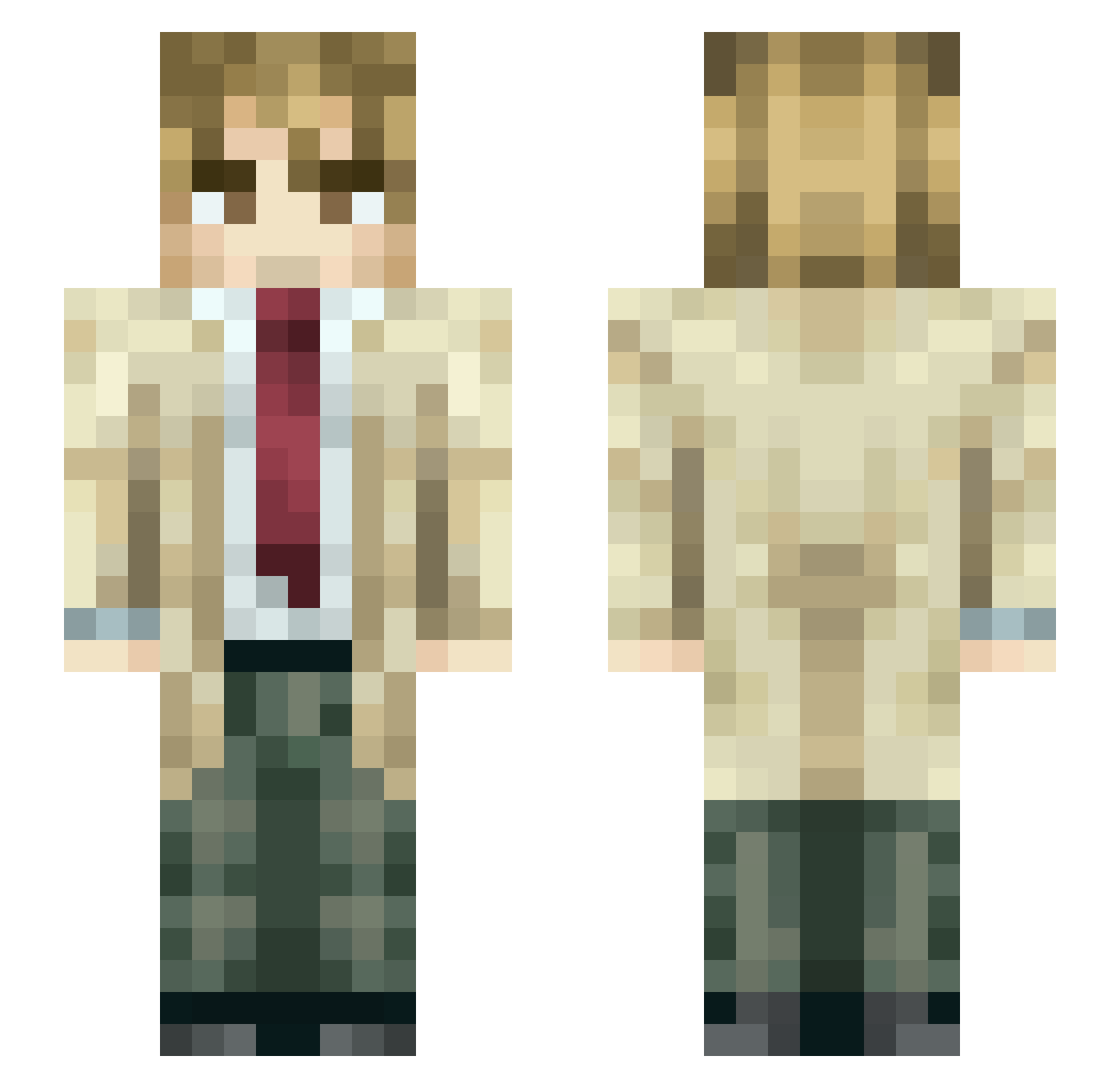 847Noah Minecraft skin, front and back view