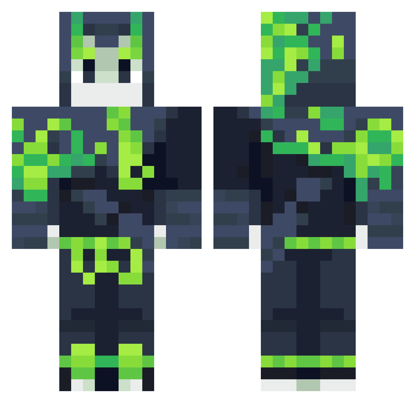 SERAPH_TERMINAL Minecraft skin, front and back view