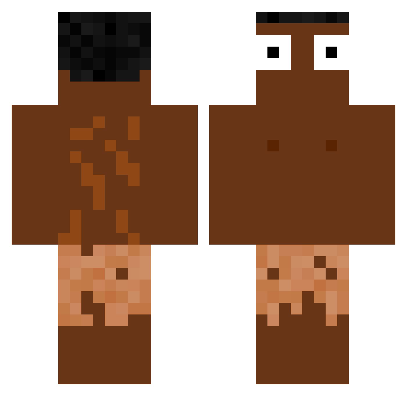 KobusNL6470 Minecraft skin, front and back view