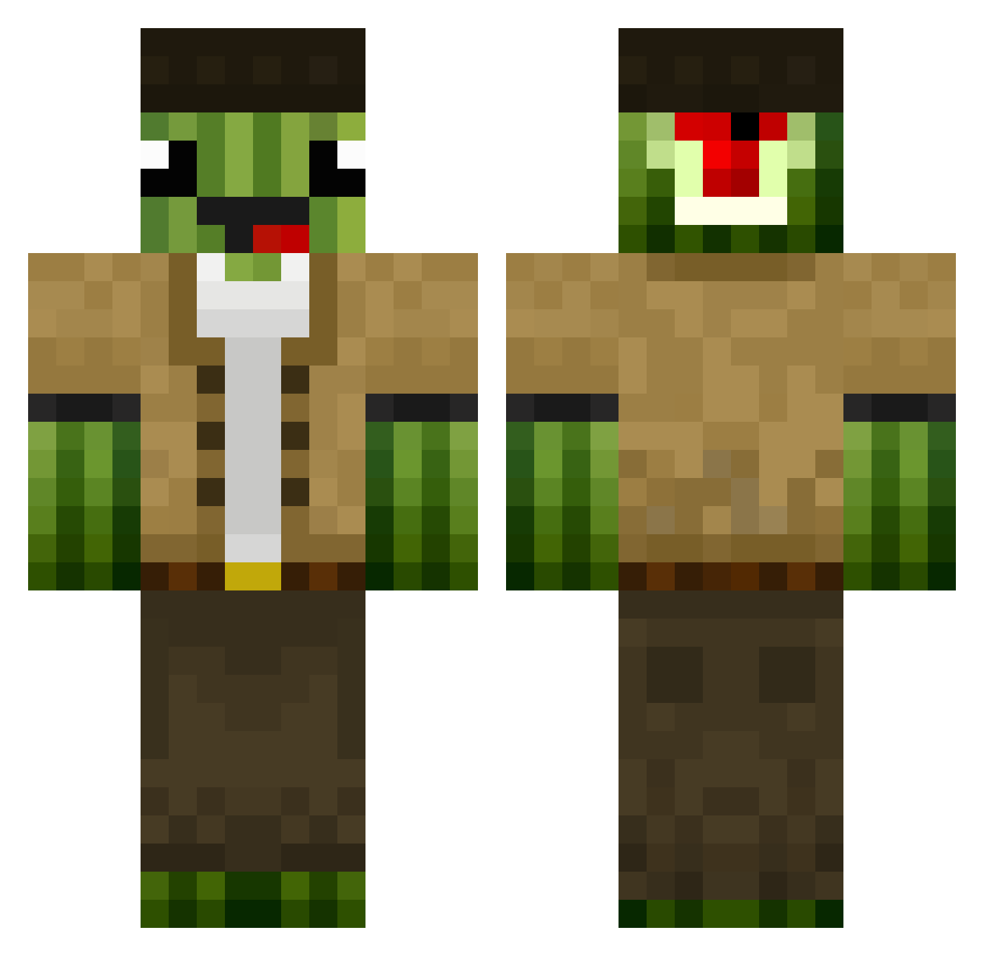 GetDroppedKid_ Minecraft skin, front and back view
