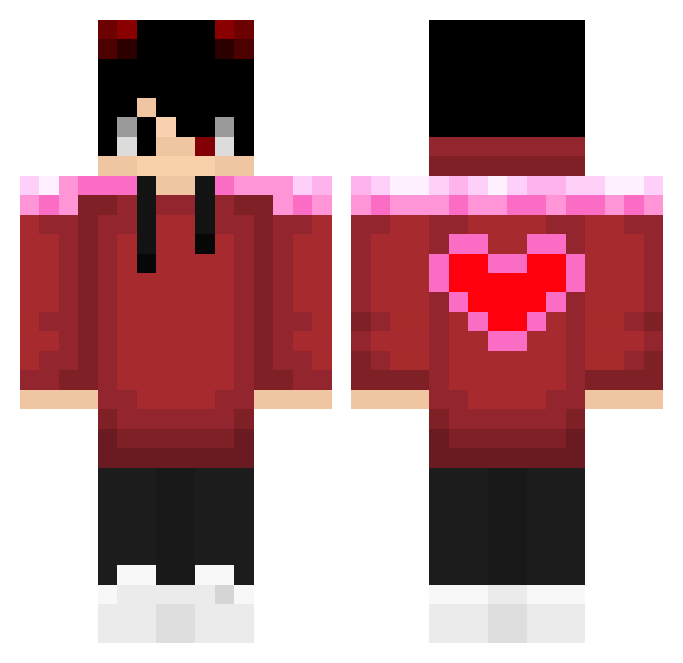 Scott0821 Minecraft skin, front and back view