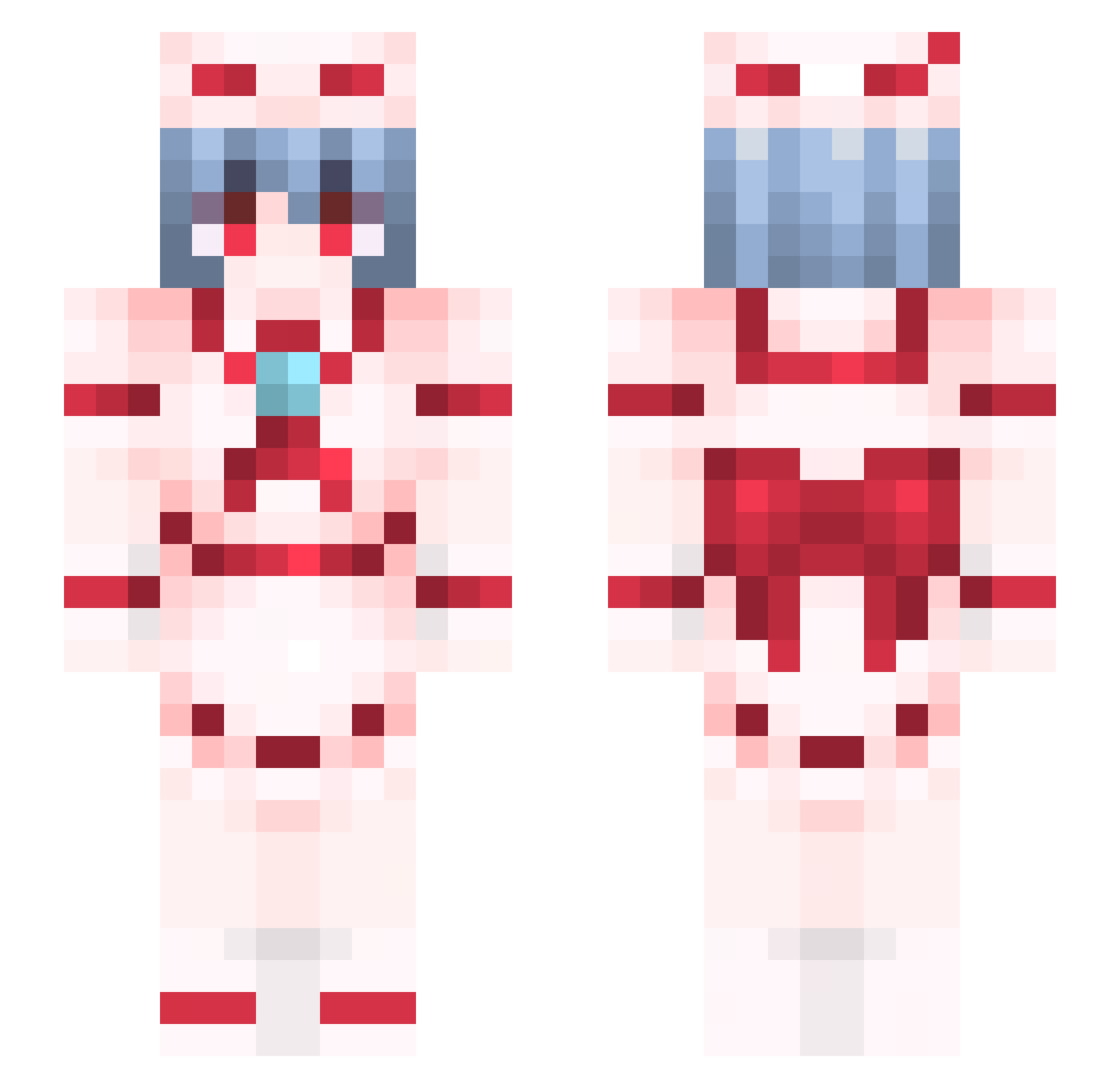 Rawyzen Minecraft skin, front and back view