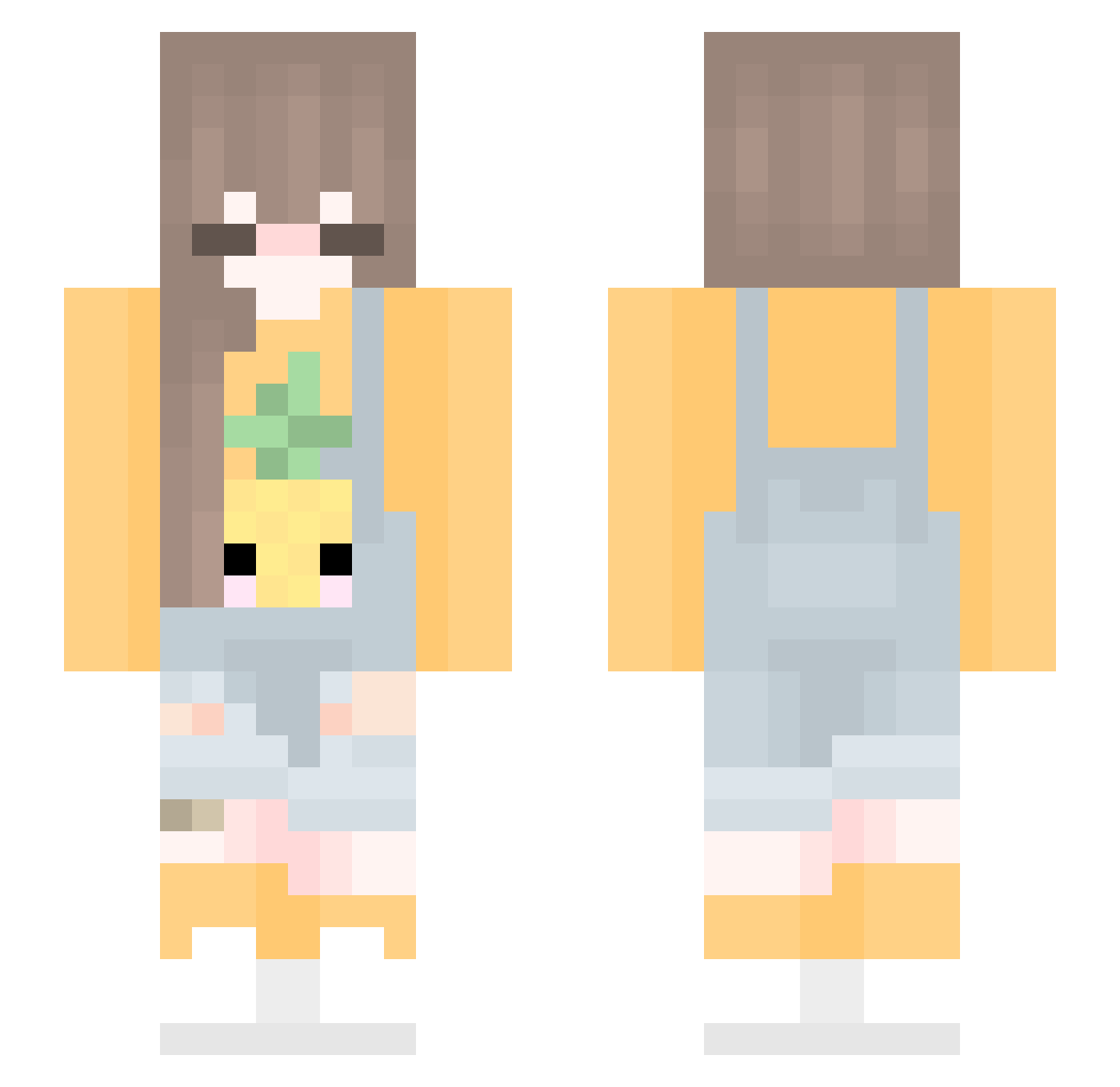 doeeveri Minecraft skin, front and back view