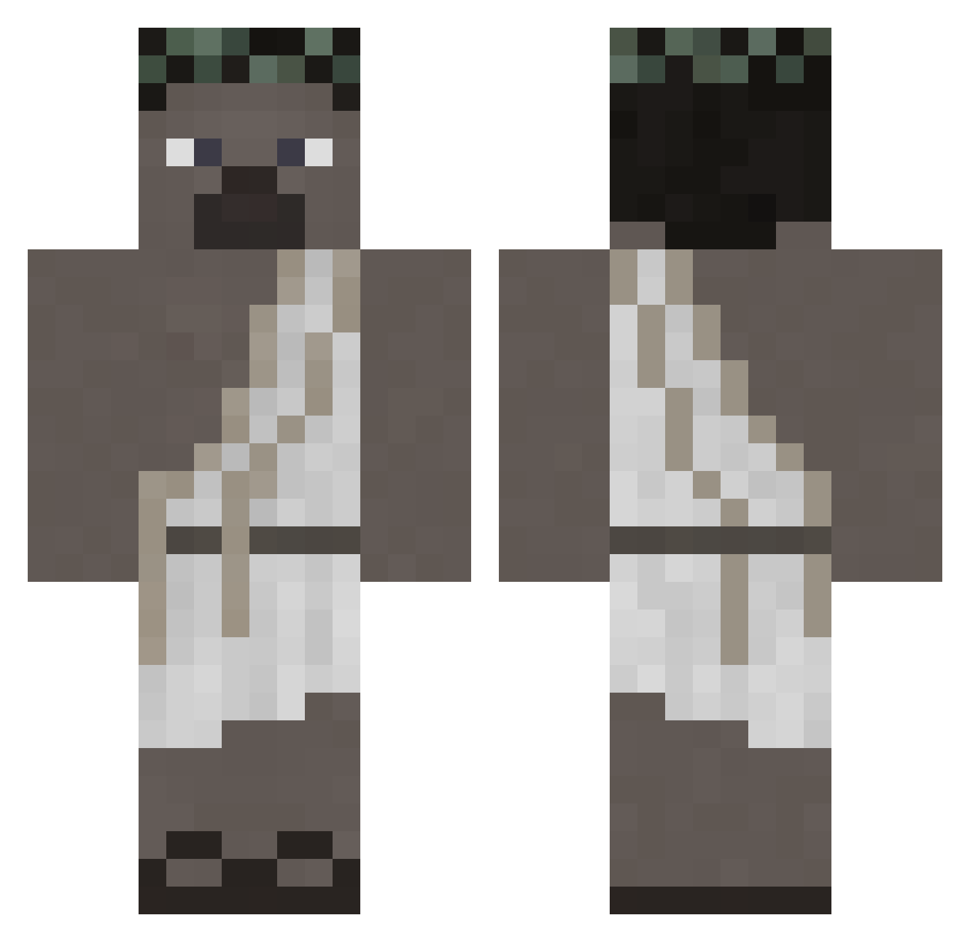 LeonardHamburg Minecraft skin, front and back view