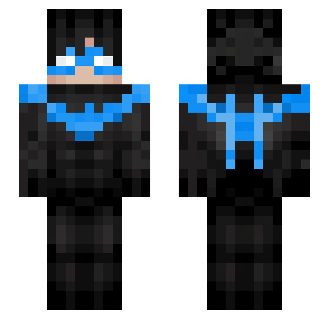 _brooks_13 Minecraft skin, front and back view